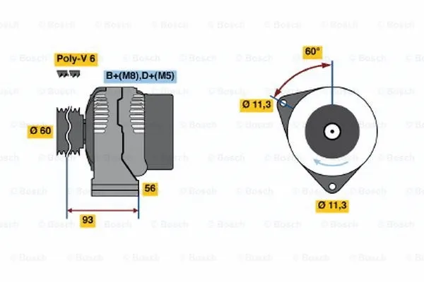 Alternator (0 123 500 002)