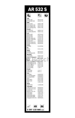 Wiper Blade (3 397 118 986)