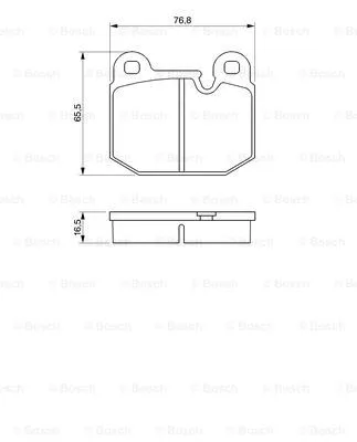 Brake Pad Set, disc brake (0 986 465 881)