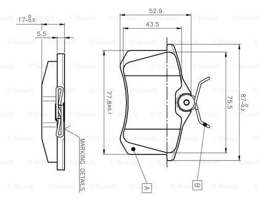 Brake Pad Set, disc brake (0 986 TB2 139)