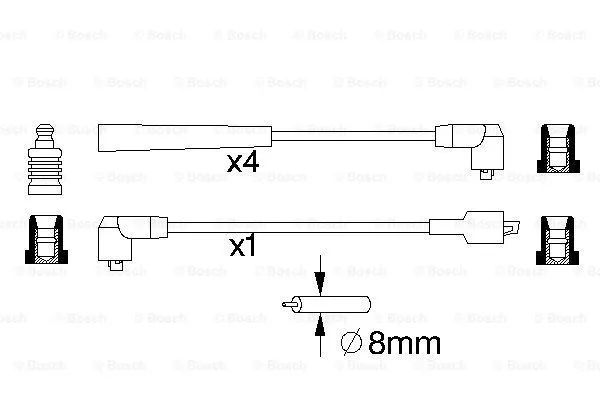 Ignition Cable Kit (0 986 357 012)