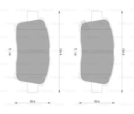 Brake Pad Set, disc brake (0 986 AB9 086)
