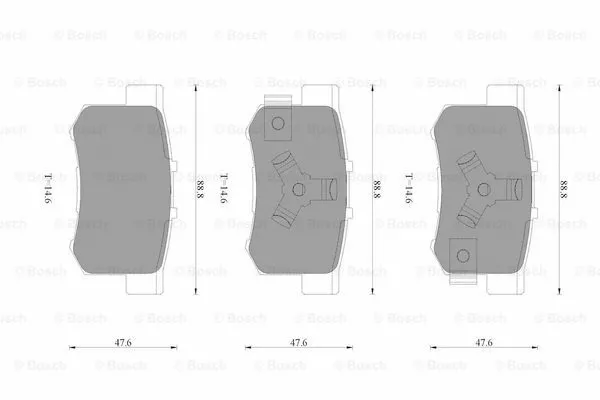 Brake Pad Set, disc brake (0 986 AB3 525)