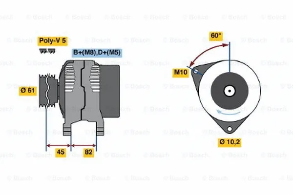 Alternator (0 123 310 022)