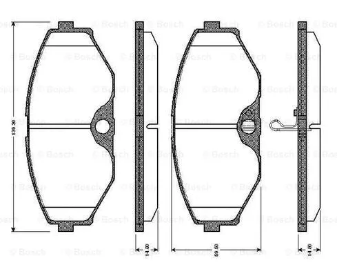 Brake Pad Set, disc brake (0 986 TB2 660)