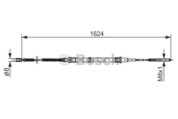 Cable Pull, parking brake (1 987 477 407)