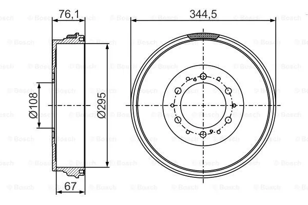 Brake Drum (0 986 477 297)