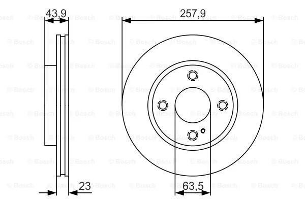 Brake Disc (0 986 479 S38)
