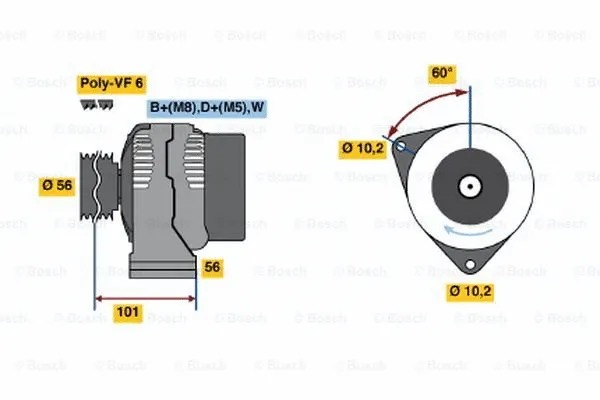 Alternator (0 123 320 041)