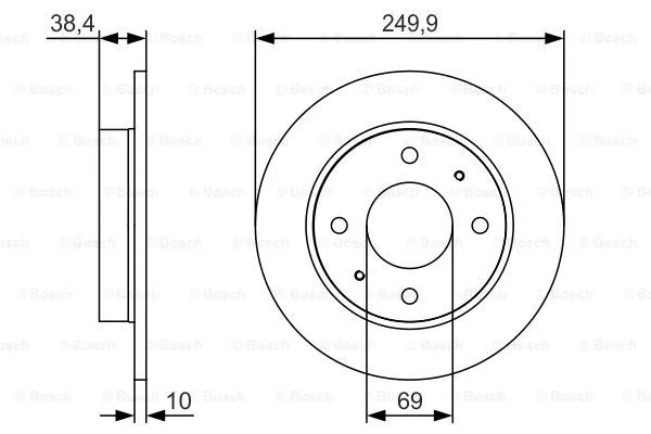 Brake Disc (0 986 479 S84)