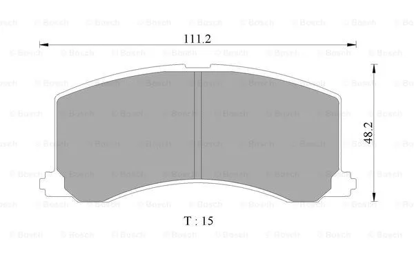 Brake Pad Set, disc brake (0 986 505 977)