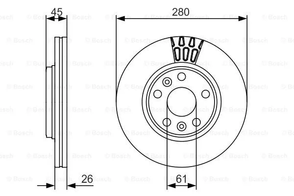 Brake Disc (0 986 479 576)