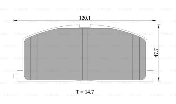 Brake Pad Set, disc brake (0 986 505 339)