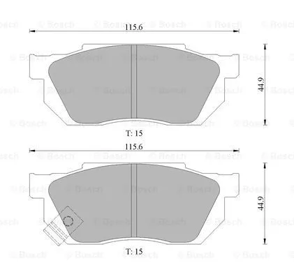 Brake Pad Set, disc brake (0 986 505 974)