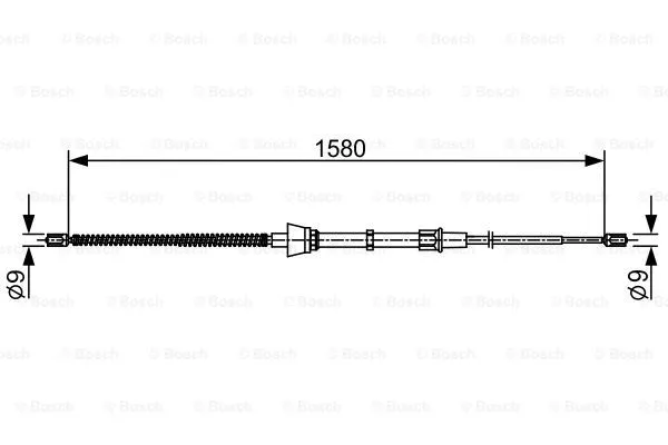 Cable Pull, parking brake (1 987 482 446)