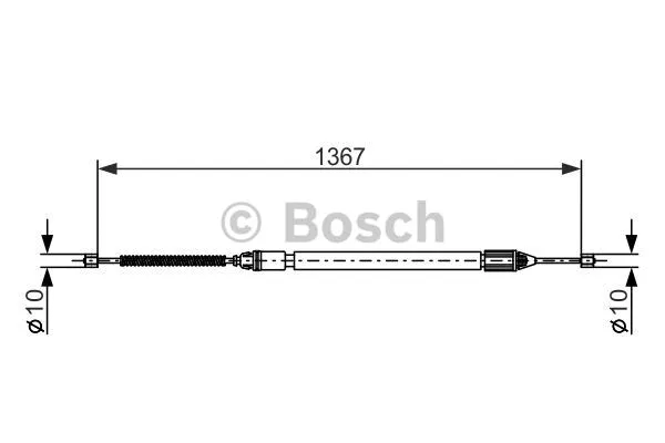 Cable Pull, parking brake (1 987 477 640)