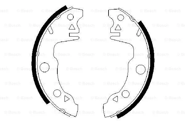 Brake Shoe Set (0 986 487 020)