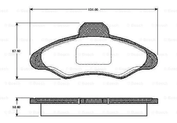 Brake Pad Set, disc brake (0 986 TB2 184)