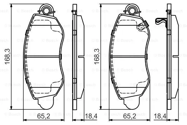Brake Pad Set, disc brake (0 986 495 443)