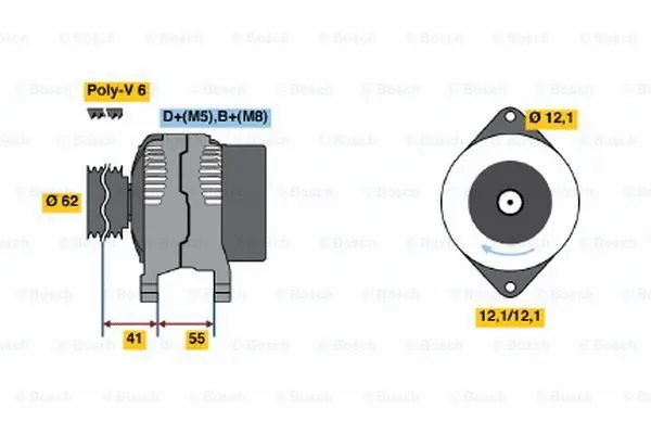 Alternator (0 986 047 771)