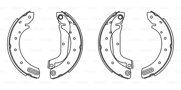 Brake Shoe Set (0 986 487 566)