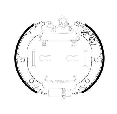 Brake Shoe Set, parking brake