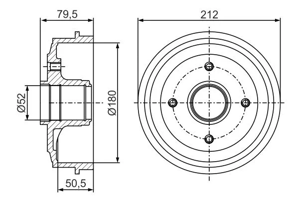 Brake Drum (0 986 477 153)