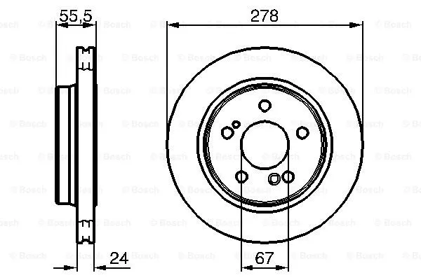 Brake Disc (0 986 479 133)