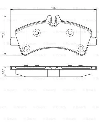 Brake Pad Set, disc brake (0 986 495 099)