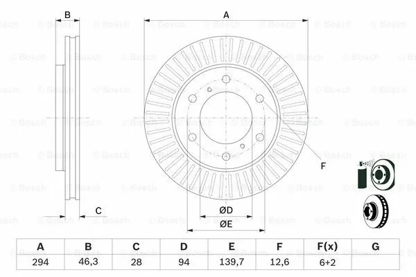 Brake Disc (0 986 479 704)