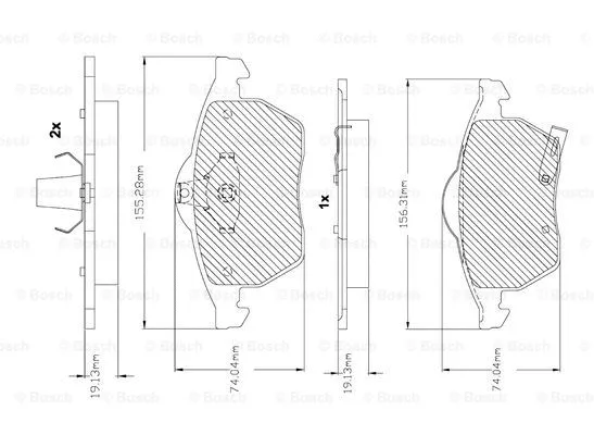 Brake Pad Set, disc brake (F 03B 150 293)