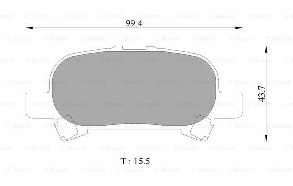 Brake Pad Set, disc brake (0 986 AB2 504)