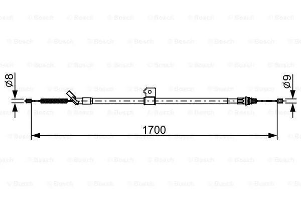Cable Pull, parking brake (1 987 482 631)