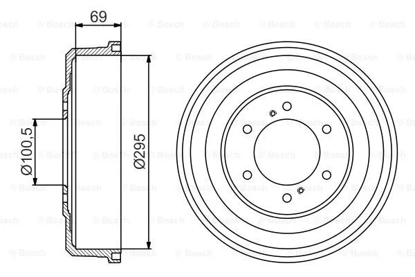 Brake Drum (0 986 477 177)