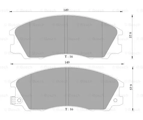 Brake Pad Set, disc brake (0 986 AB3 042)