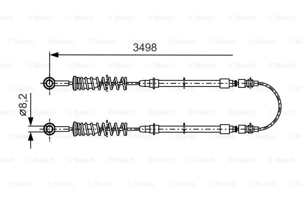 Cable Pull, parking brake (1 987 477 291)