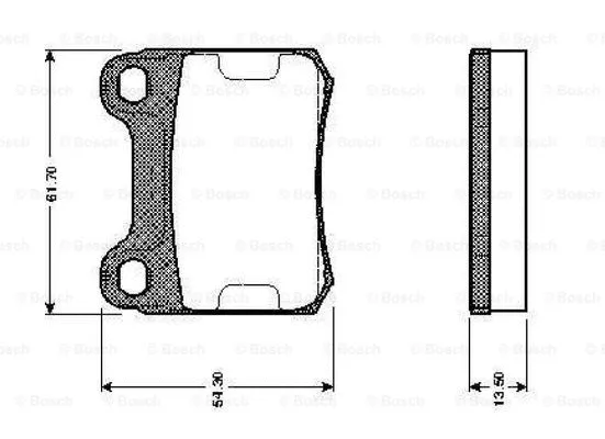 Brake Pad Set, disc brake (0 986 TB2 084)