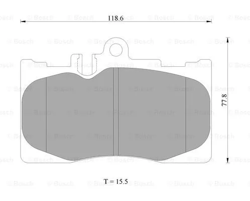 Brake Pad Set, disc brake (0 986 AB2 286)