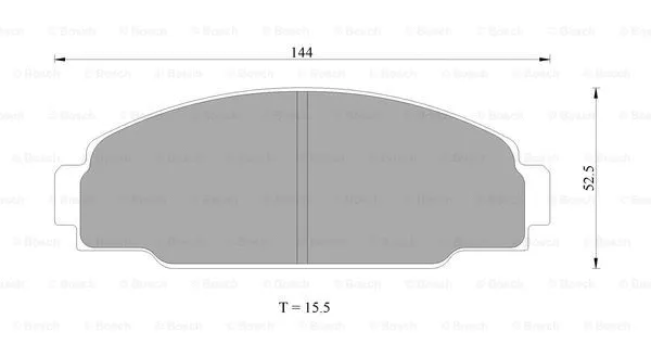 Brake Pad Set, disc brake (0 986 AB9 221)
