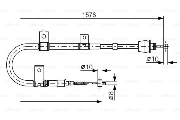 Cable Pull, parking brake (1 987 482 167)