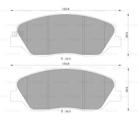 Brake Pad Set, disc brake (0 986 AB3 081)