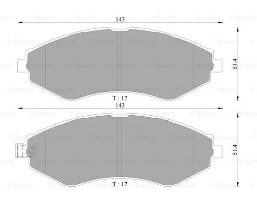 Brake Pad Set, disc brake (0 986 AB3 044)