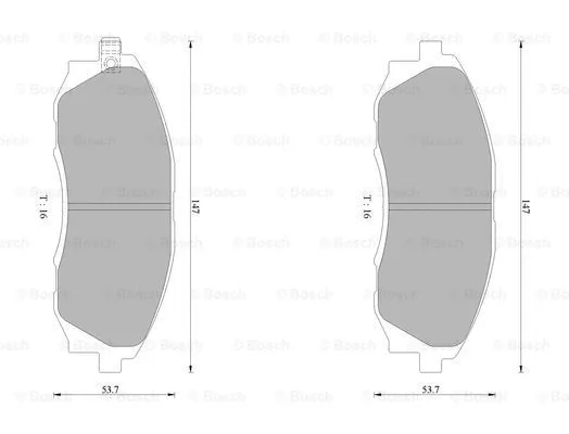 Brake Pad Set, disc brake (0 986 AB0 215)