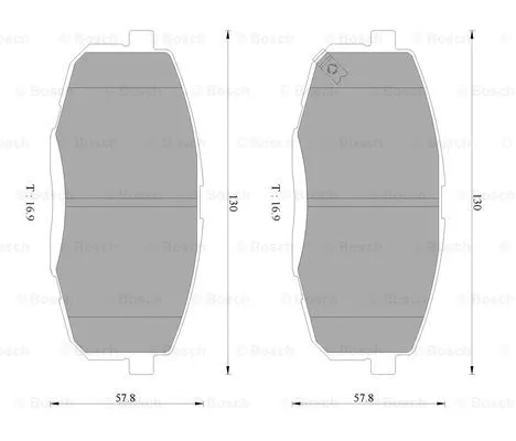 Brake Pad Set, disc brake (0 986 AB3 094)