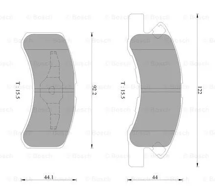 Brake Pad Set, disc brake (0 986 AB2 417)