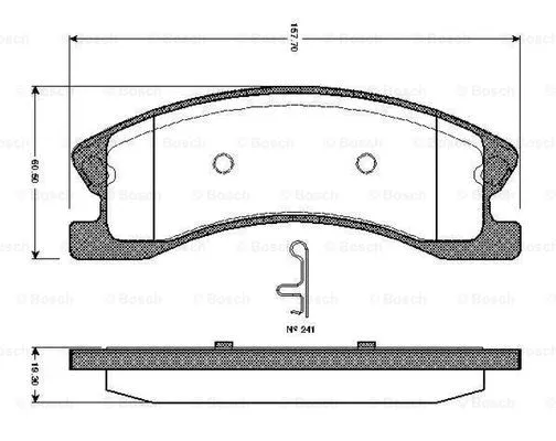 Brake Pad Set, disc brake (0 986 TB2 439)