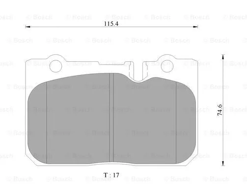 Brake Pad Set, disc brake (0 986 AB9 325)