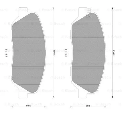 Brake Pad Set, disc brake (0 986 AB3 095)