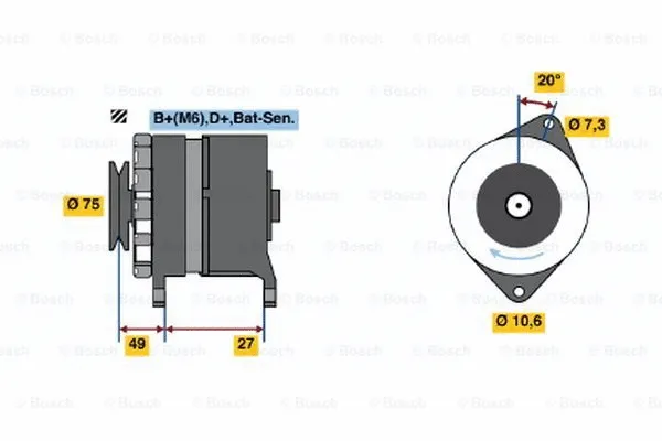 Alternator (0 986 031 641)