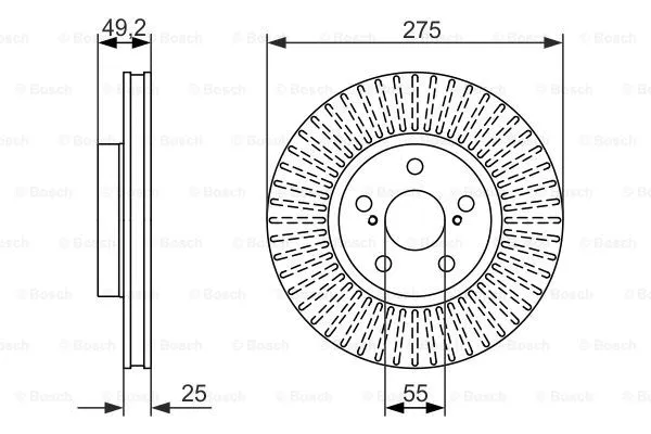 Brake Disc (0 986 479 619)